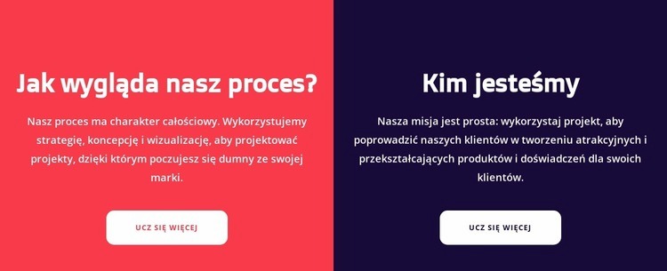 Podziel blok tekstu Projekt strony internetowej