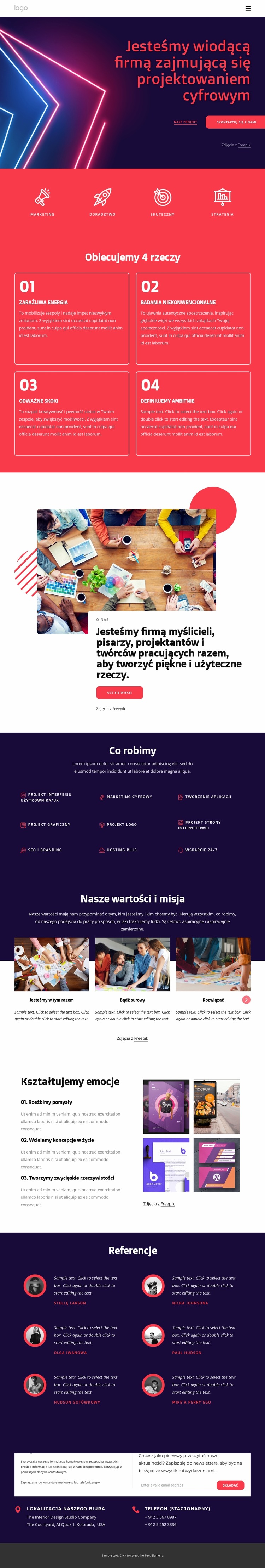 Jesteśmy wiodącą firmą zajmującą się projektowaniem cyfrowym Szablon Joomla