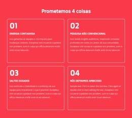 Prometemos 4 Coisas - Construtor De Sites