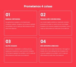 Prometemos 4 Coisas - Página De Destino Multifuncional