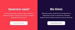 Metin Bloğunu Böl Şablon HTML CSS Duyarlı