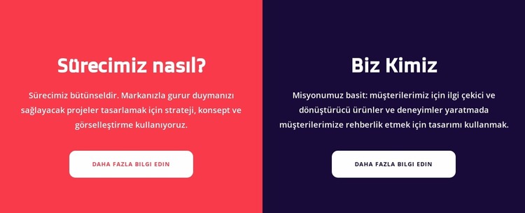 Metin bloğunu böl Joomla Şablonu