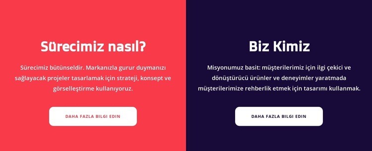 Metin bloğunu böl Web Sitesi Oluşturucu Şablonları