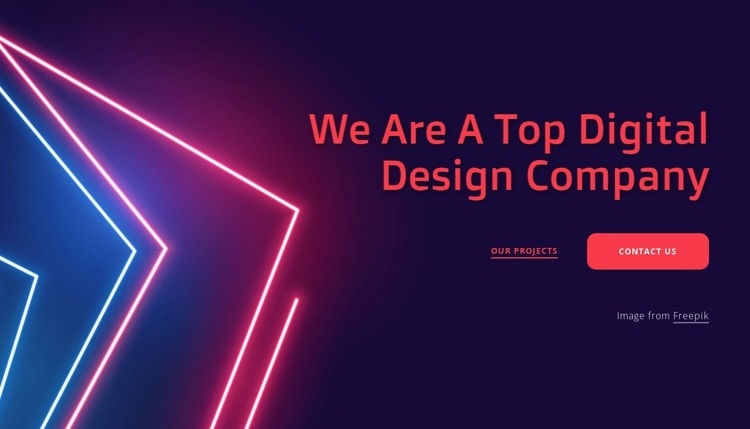 We are a top design company Wix Template Alternative