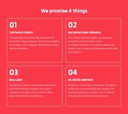 We Promise 4 Things {0] - Wysiwyg Editor