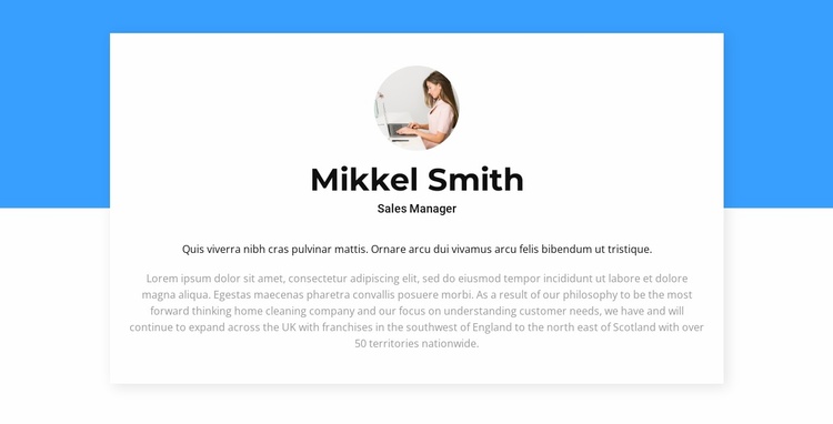 Feedback about the agency Website Template