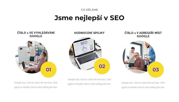 Jsme nejlepší v seo Šablona CSS