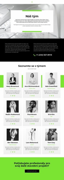 Tým Vede K Úspěchu – Šablona Stránky HTML