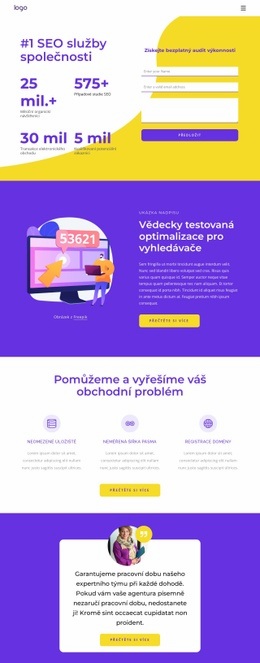 Společnost Poskytující SEO Služby – Šablona Mobilního Webu