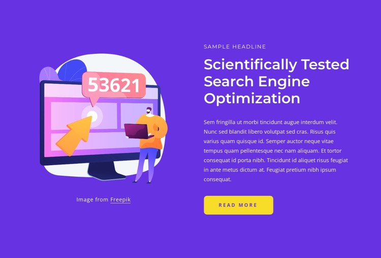 Scientifically tested SEO CSS Template