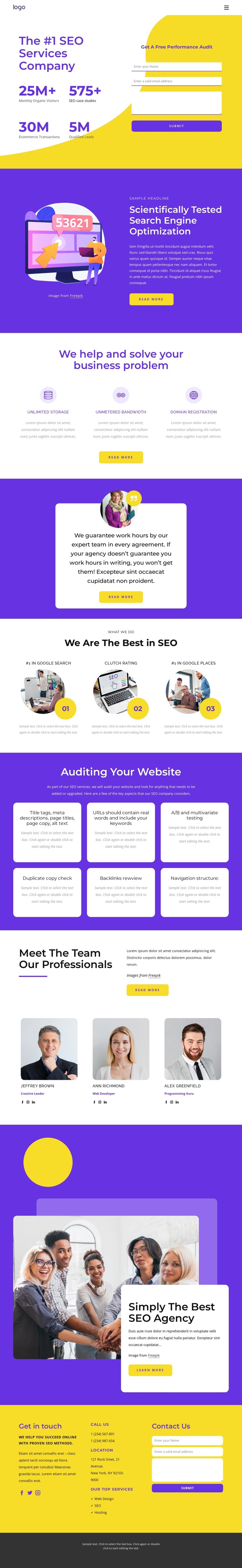 SEO services company CSS Template