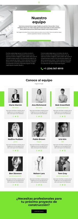 Creador De Sitios Web Multipropósito Para El Equipo Conduce Al Éxito