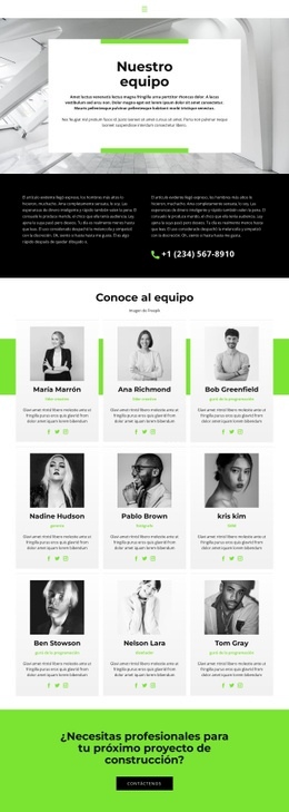 El Equipo Conduce Al Éxito - HTML Template Builder