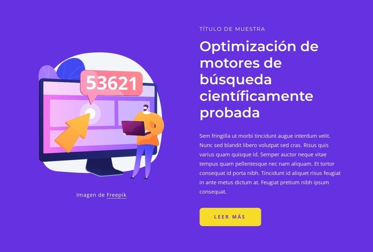 SEO científicamente probado Plantillas de creación de sitios web