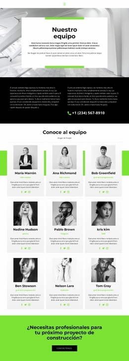 El Equipo Conduce Al Éxito - Diseño De Sitio Moderno