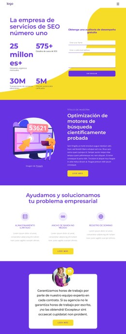 Empresa De Servicios SEO Plantilla CSS Básica