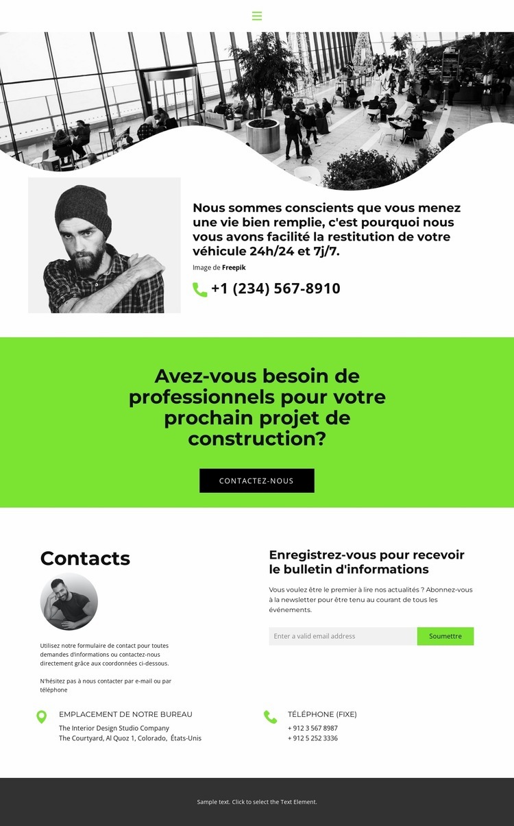 Discute avec nous Conception de site Web