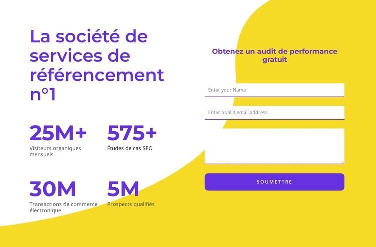 Nous sommes une société de services de référencement Conception de site Web