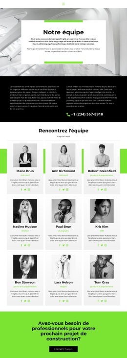 L'Équipe Mène Au Succès - HTML Template Builder