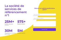 Nous Sommes Une Société De Services De Référencement - Maquette De Site Web De Fonctionnalités