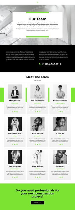 Stunning HTML5 Template For Team Leads To Success