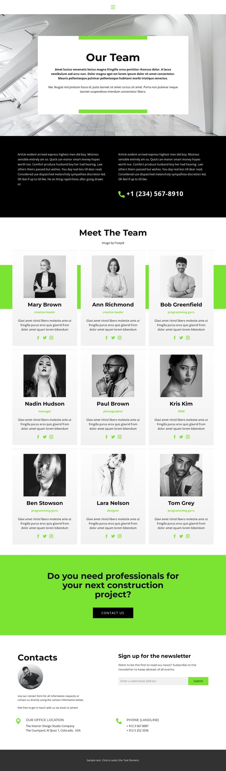 Team leads to success HTML5 Template