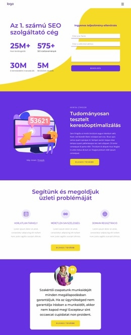 SEO Szolgáltató Cég Alapvető CSS-Sablon