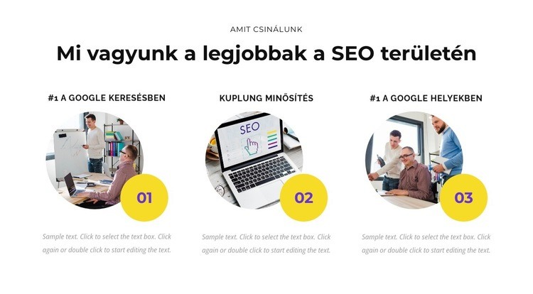 Mi vagyunk a legjobbak a seo-ban HTML Sablon