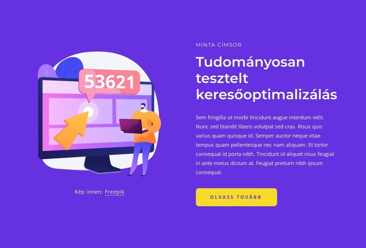 Tudományosan tesztelt SEO Sablon