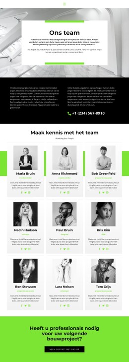 Team Leidt Tot Succes Gratis CSS-Websitesjabloon