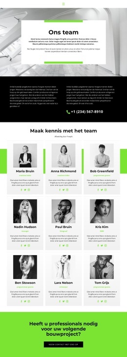 Team Leidt Tot Succes - HTML Template Builder