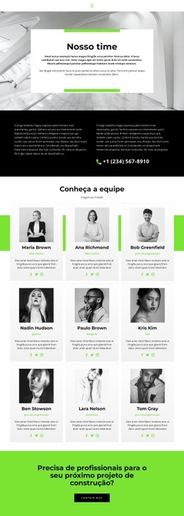 Equipe Leva Ao Sucesso - Modelo De Site De Arrastar E Soltar