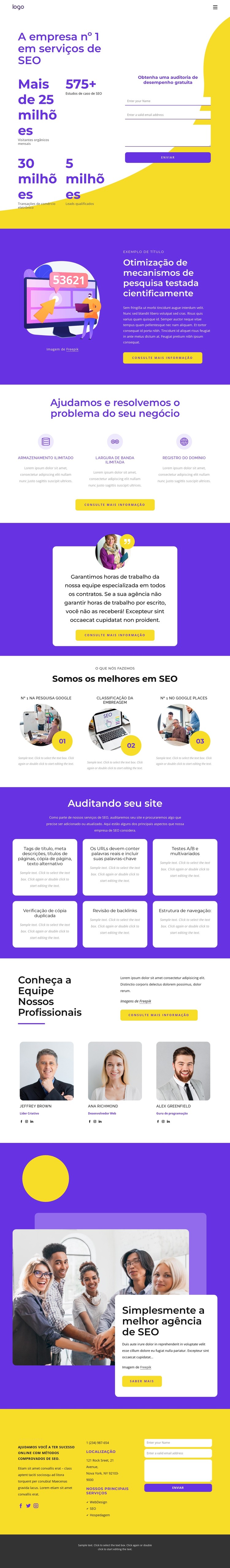 Empresa de serviços de SEO Template CSS