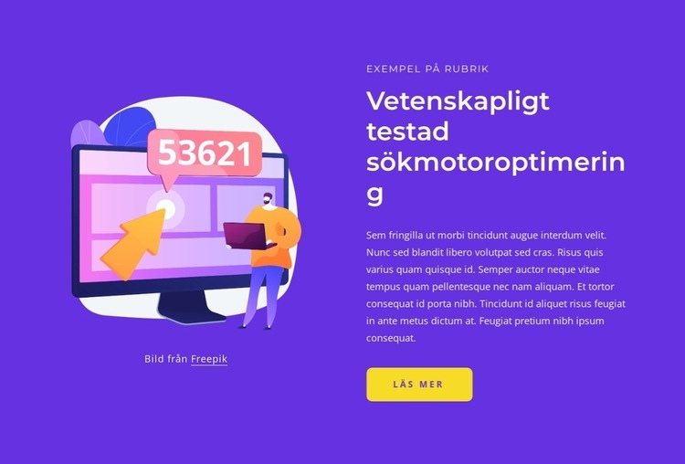 Vetenskapligt testad SEO Mall