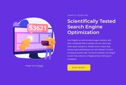 Scientifically Tested SEO - Landing Page Template