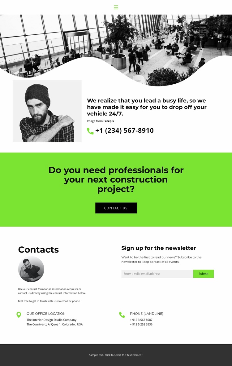 Chat with us Website Template