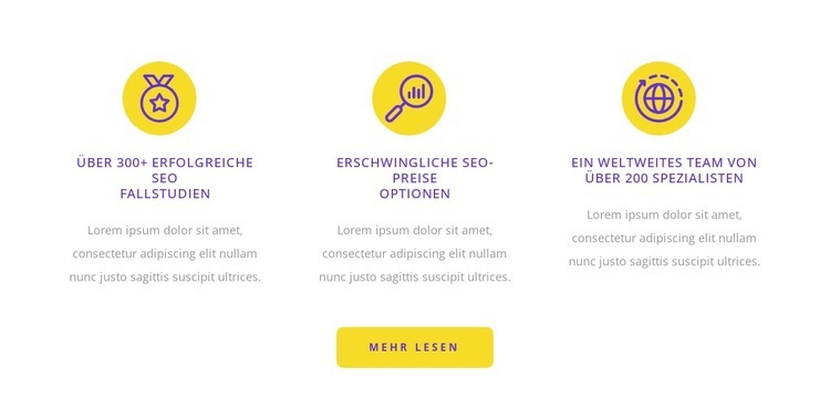 Suchmaschinenoptimierung HTML Website Builder