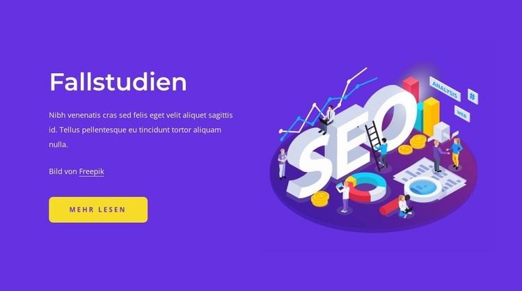 SEO-Fallstudien Website Builder-Vorlagen