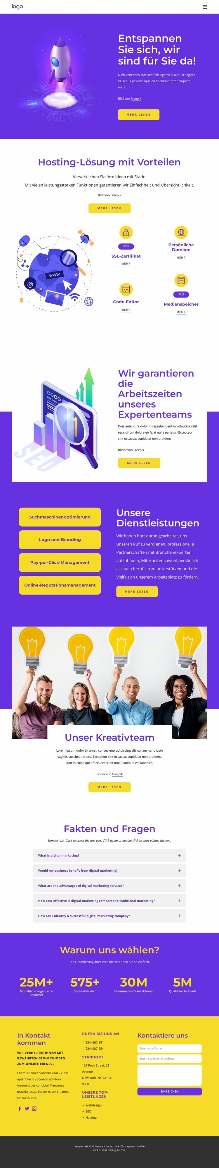 Beste SEO-Dienste Website design