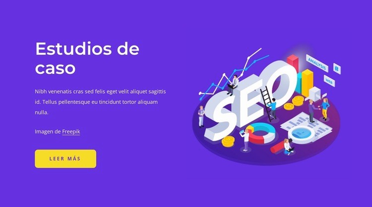 Estudios de casos de SEO Creador de sitios web HTML