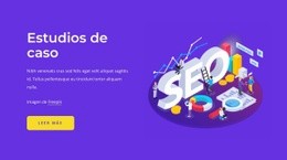 Estudios De Casos De SEO - Plantilla De Maqueta De Sitio Web