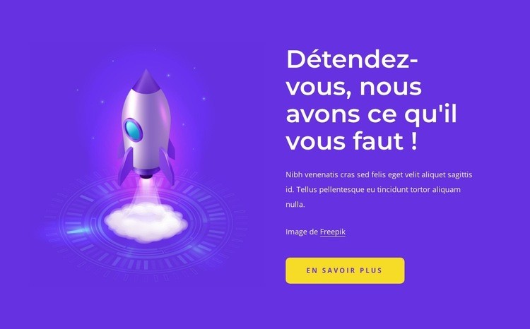 Relax, we got you covered Modèles de constructeur de sites Web