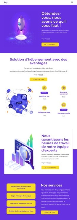 Meilleurs Services De Référencement - HTML Site Builder