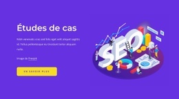 Études De Cas SEO - Modèle De Maquette De Site Web