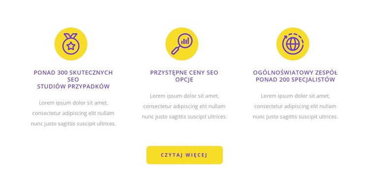 Optymalizacja wyszukiwarki Szablon CSS