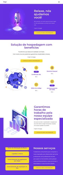 Melhores Serviços De SEO - Inspiração Para O Design Do Site