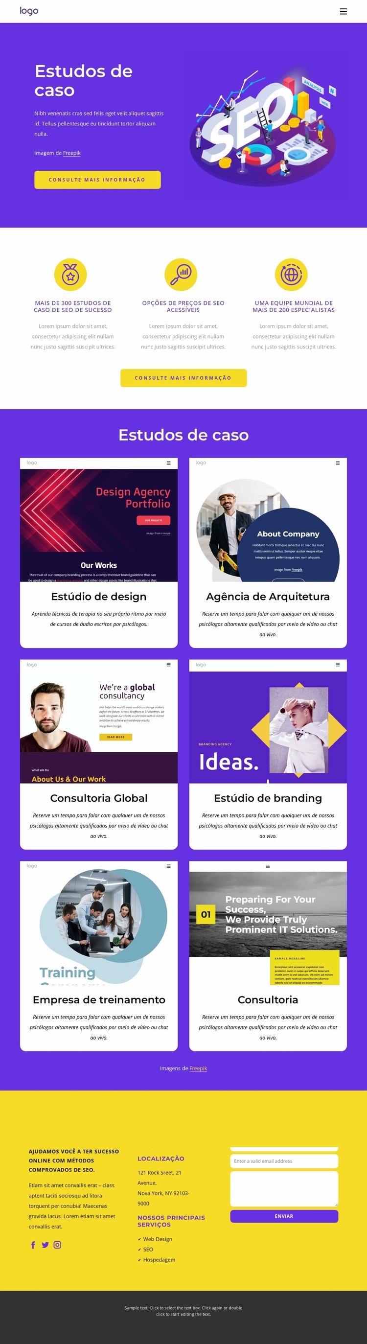 Monitoramos seu tráfego e classificações Design do site