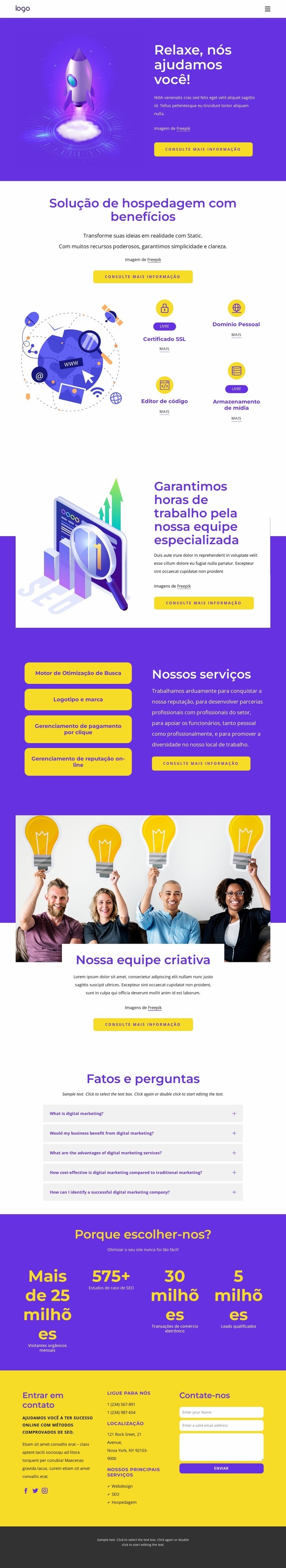 Melhores serviços de SEO Design do site