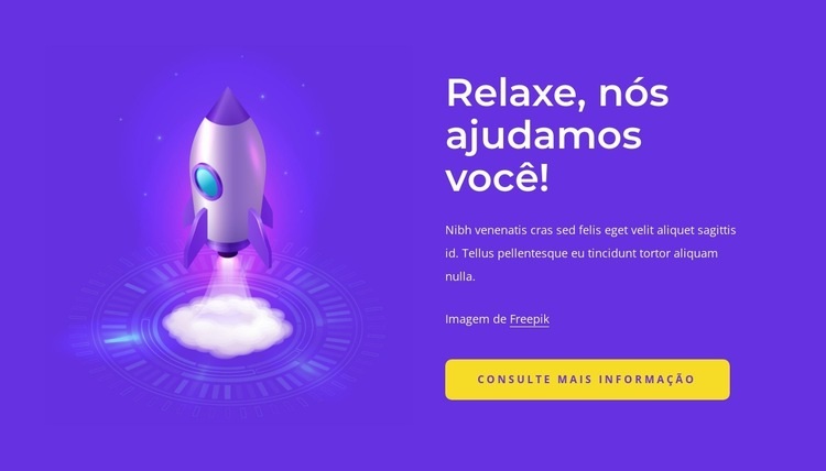 Relax, we got you covered Modelo HTML5