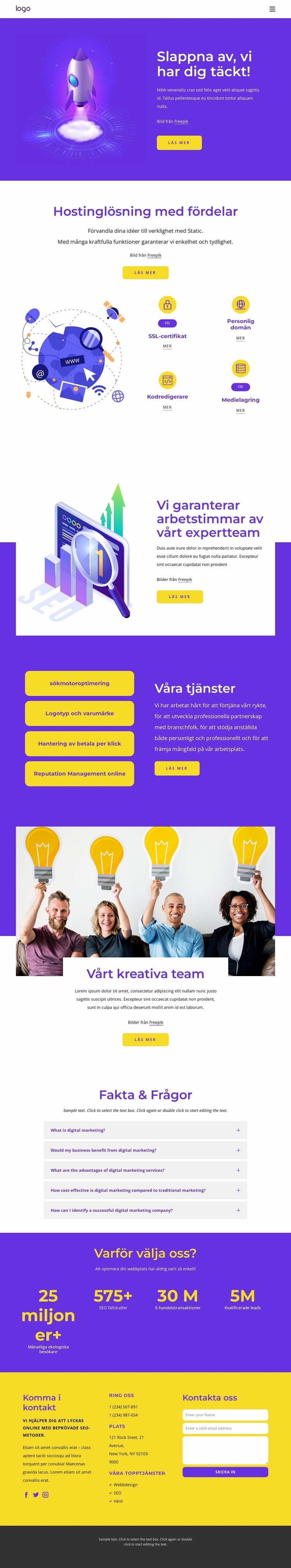 Bästa SEO-tjänster CSS -mall